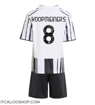 Juventus Teun Koopmeiners #8 Prima Maglia Bambino 2025-26 Manica Corta (+ Pantaloni corti)